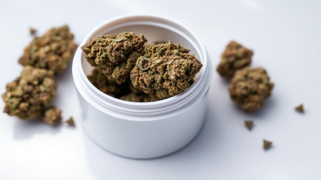 Bedrocan Cannabisblüten in pharmazeutischer Verpackung